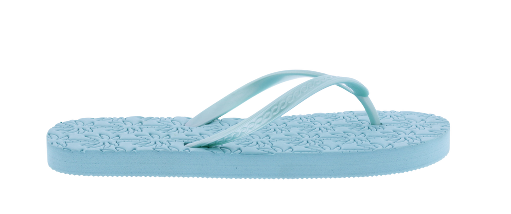 Women Palm Tree Embossed Flip Flop