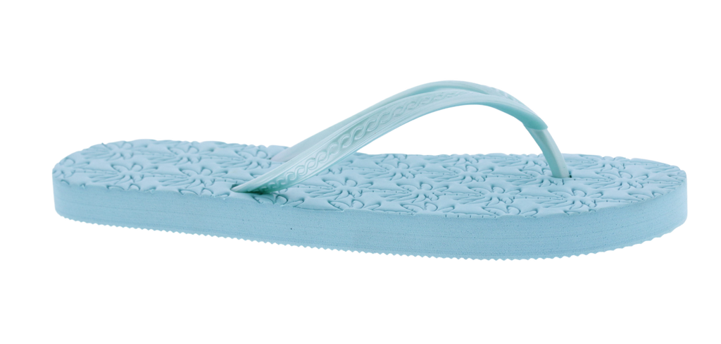Women Palm Tree Embossed Flip Flop