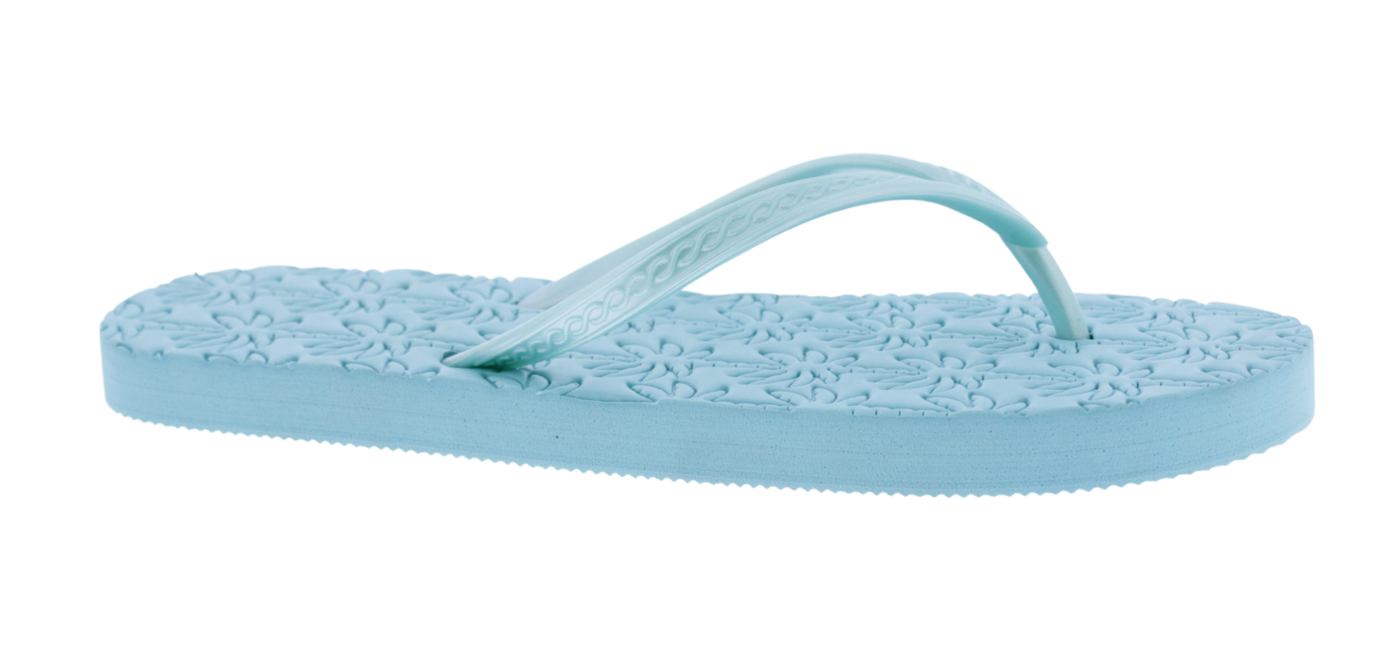 Women Palm Tree Embossed Flip Flop