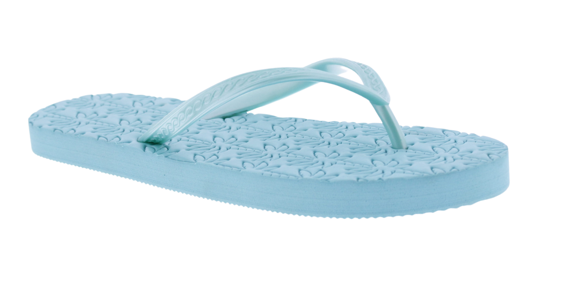 Women Palm Tree Embossed Flip Flop