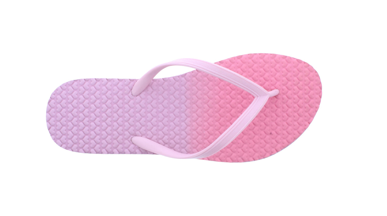 Women Two Tone Flip Flop with Hearts