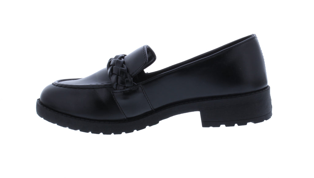 Women Faux Leather Braided Loafer
