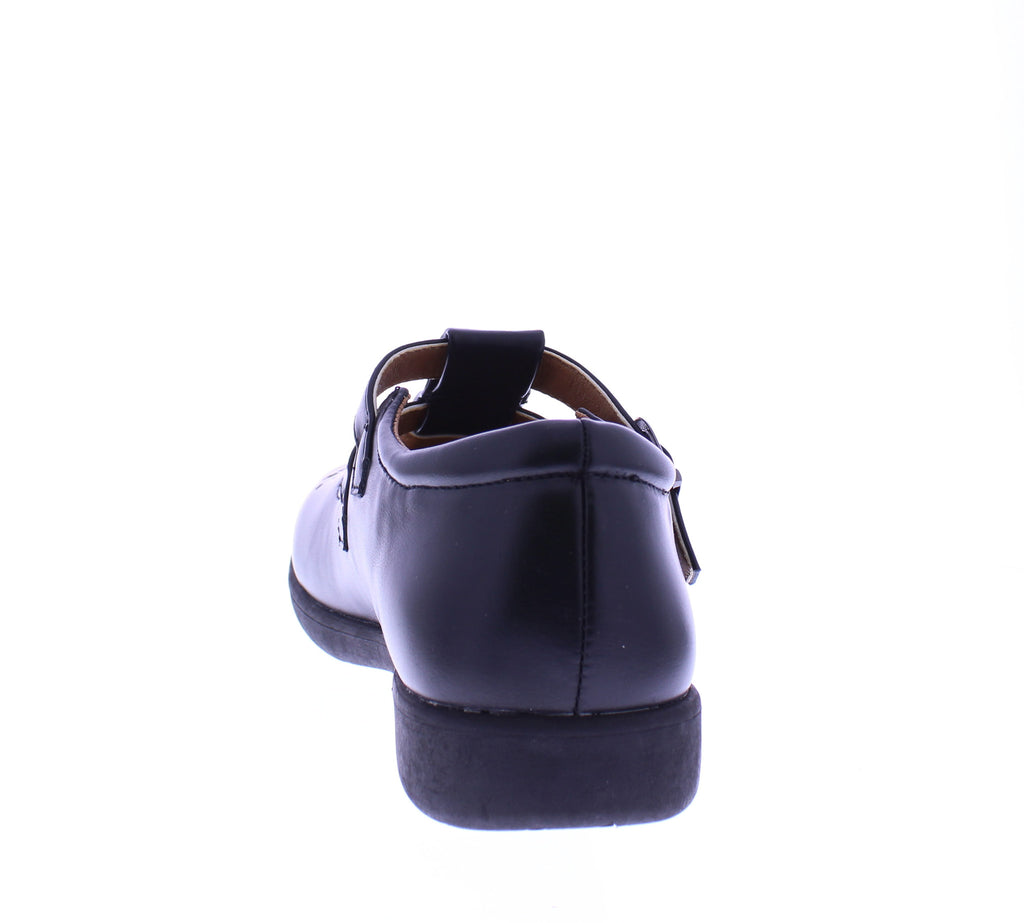 Women Double Buckle School Shoe