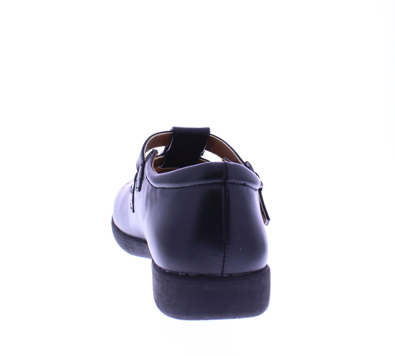 Women Double Buckle School Shoe
