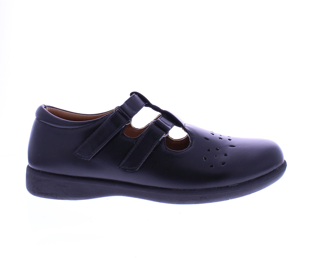 Women Double Velcro School Shoe