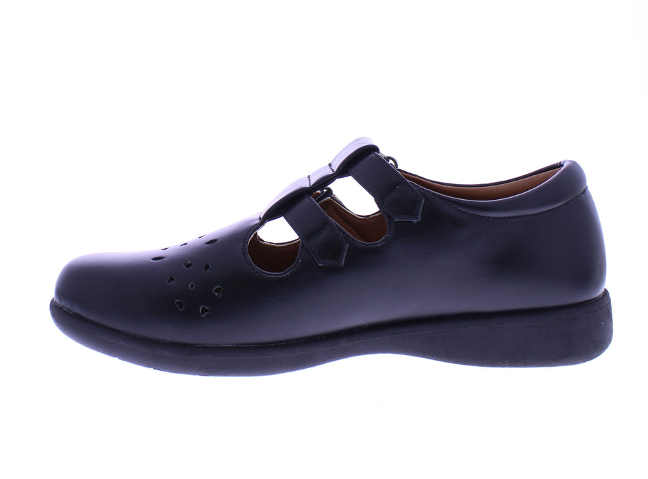Women Double Velcro School Shoe