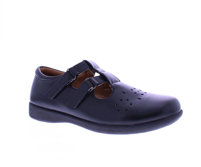 Women Double Velcro School Shoe