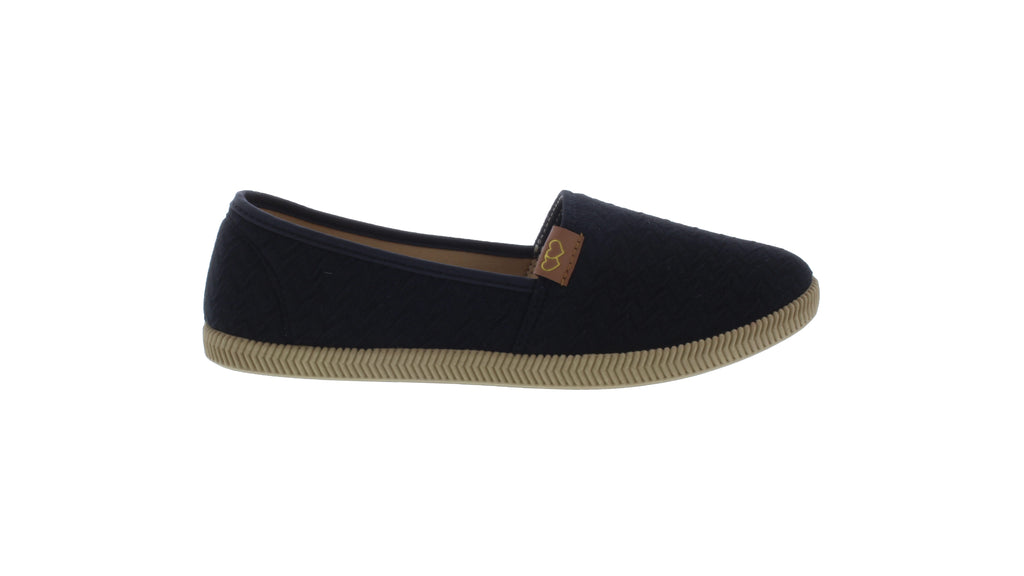 Women Quilted Fabric Slip On Sneaker