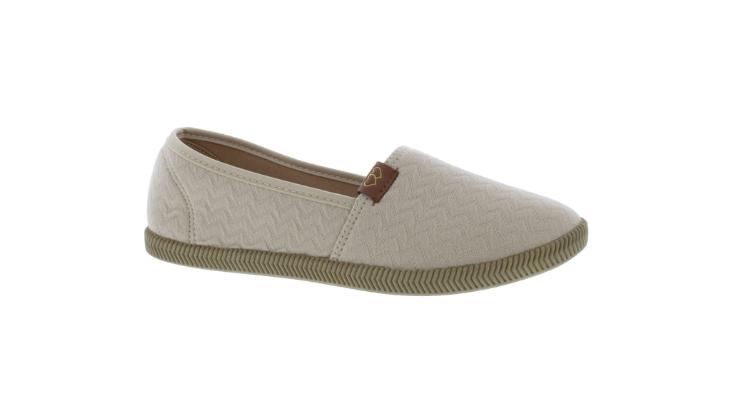 Women Quilted Fabric Slip On Sneaker
