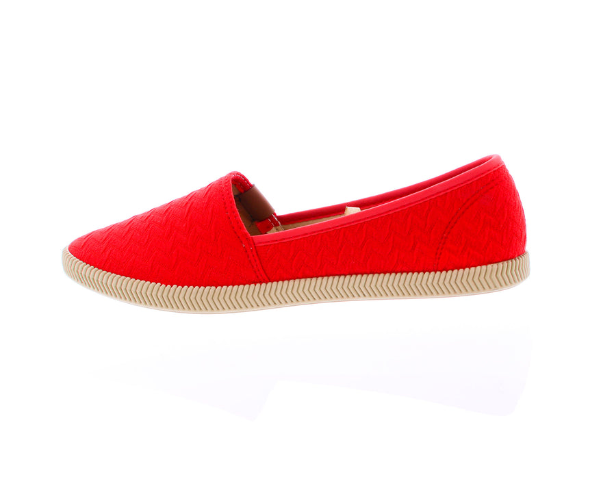 Women Quilted Fabric Slip On Sneaker