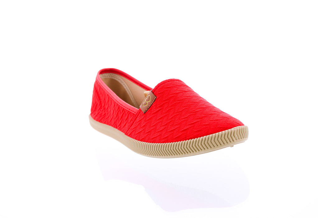 Women Quilted Fabric Slip On Sneaker