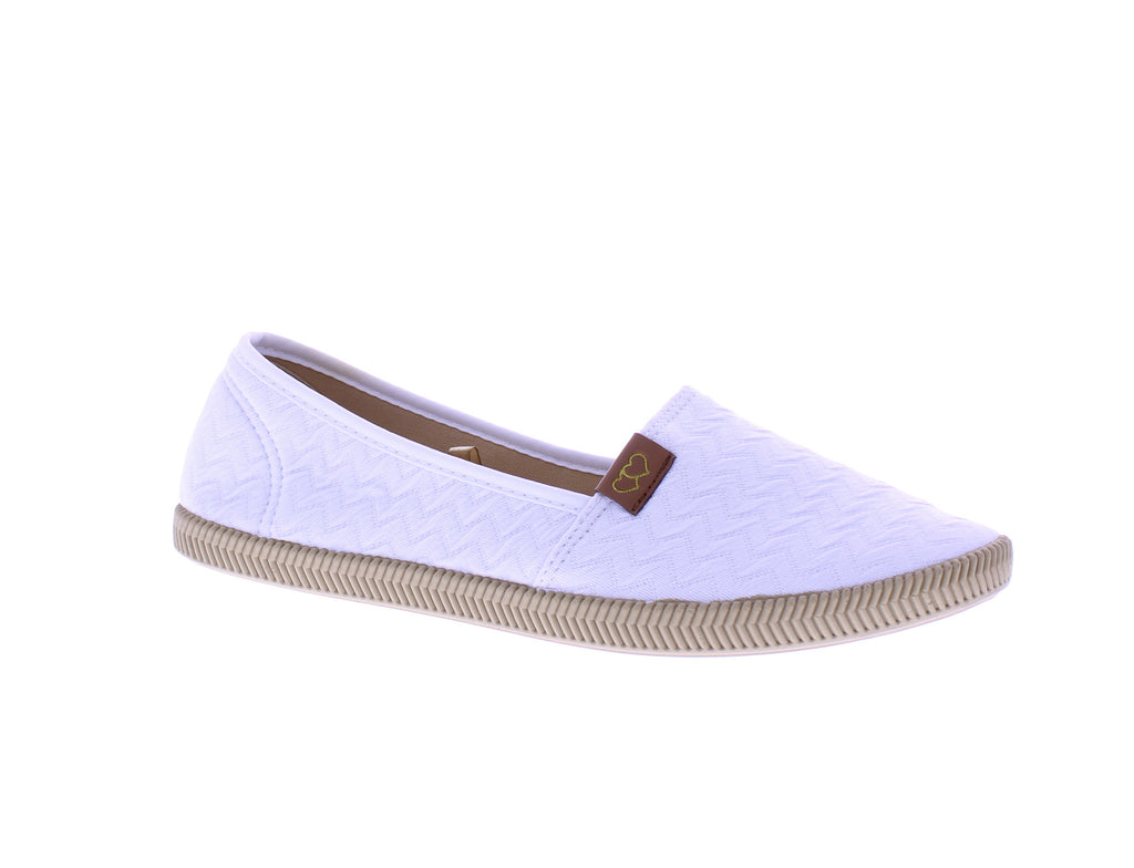 Women Quilted Fabric Slip On Sneaker