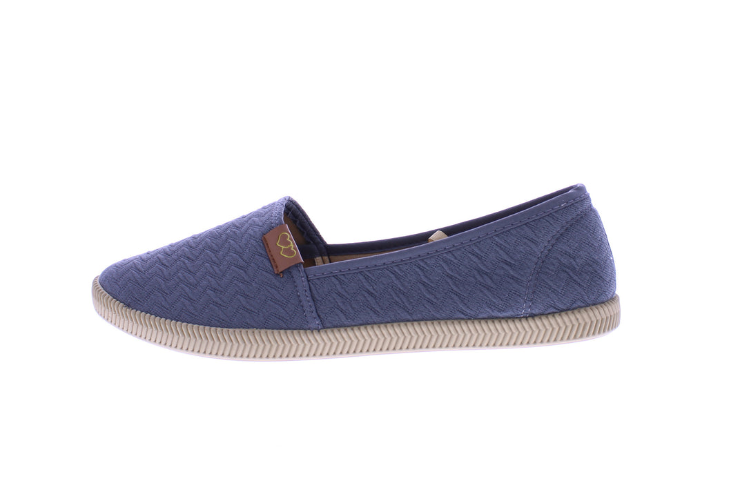 Women Quilted Fabric Slip On Sneaker