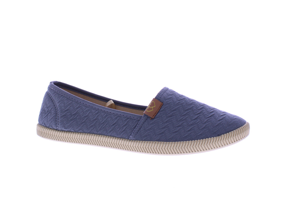 Women Quilted Fabric Slip On Sneaker