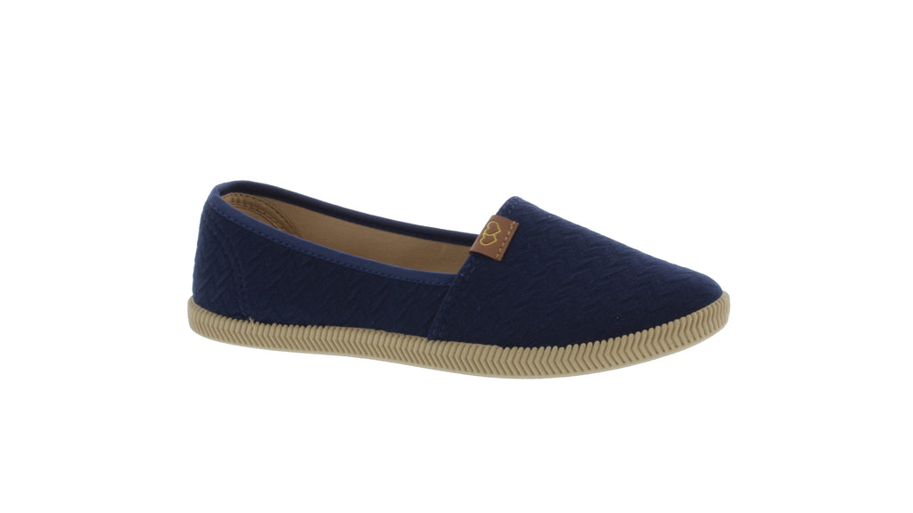 Women Quilted Fabric Slip On Sneaker