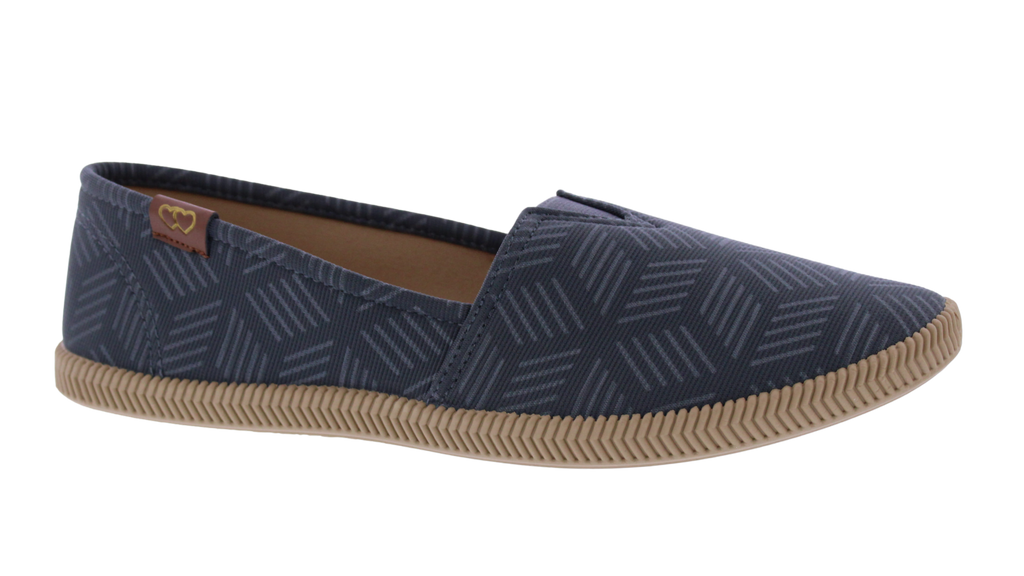 Women's Linear Print Slip Ons