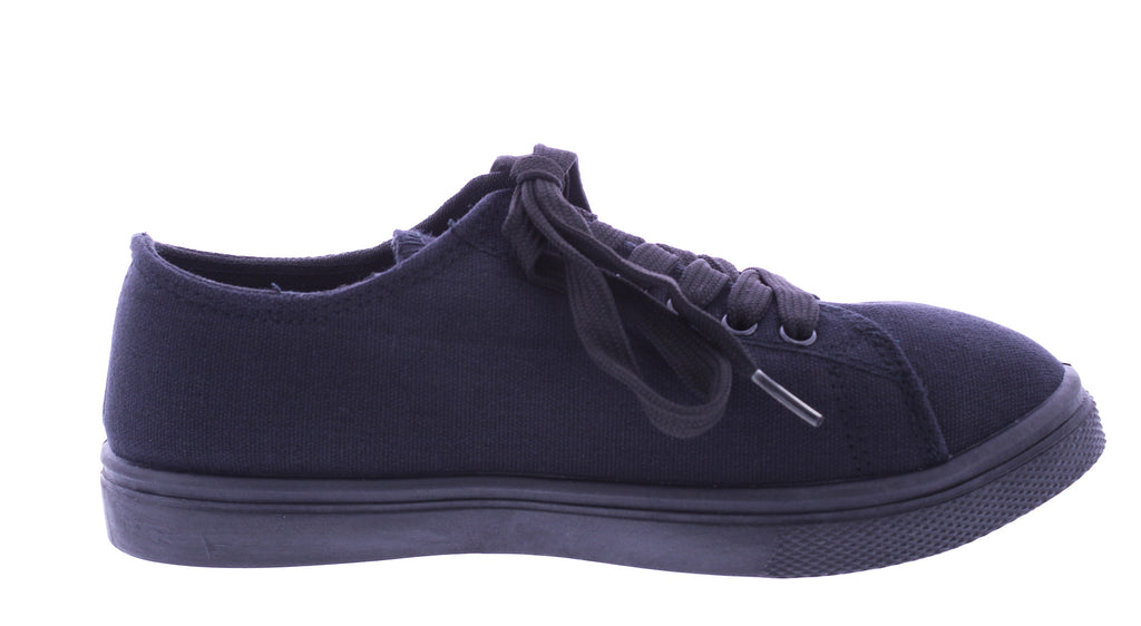 Women Fabric Sneaker with Decorative Zipper