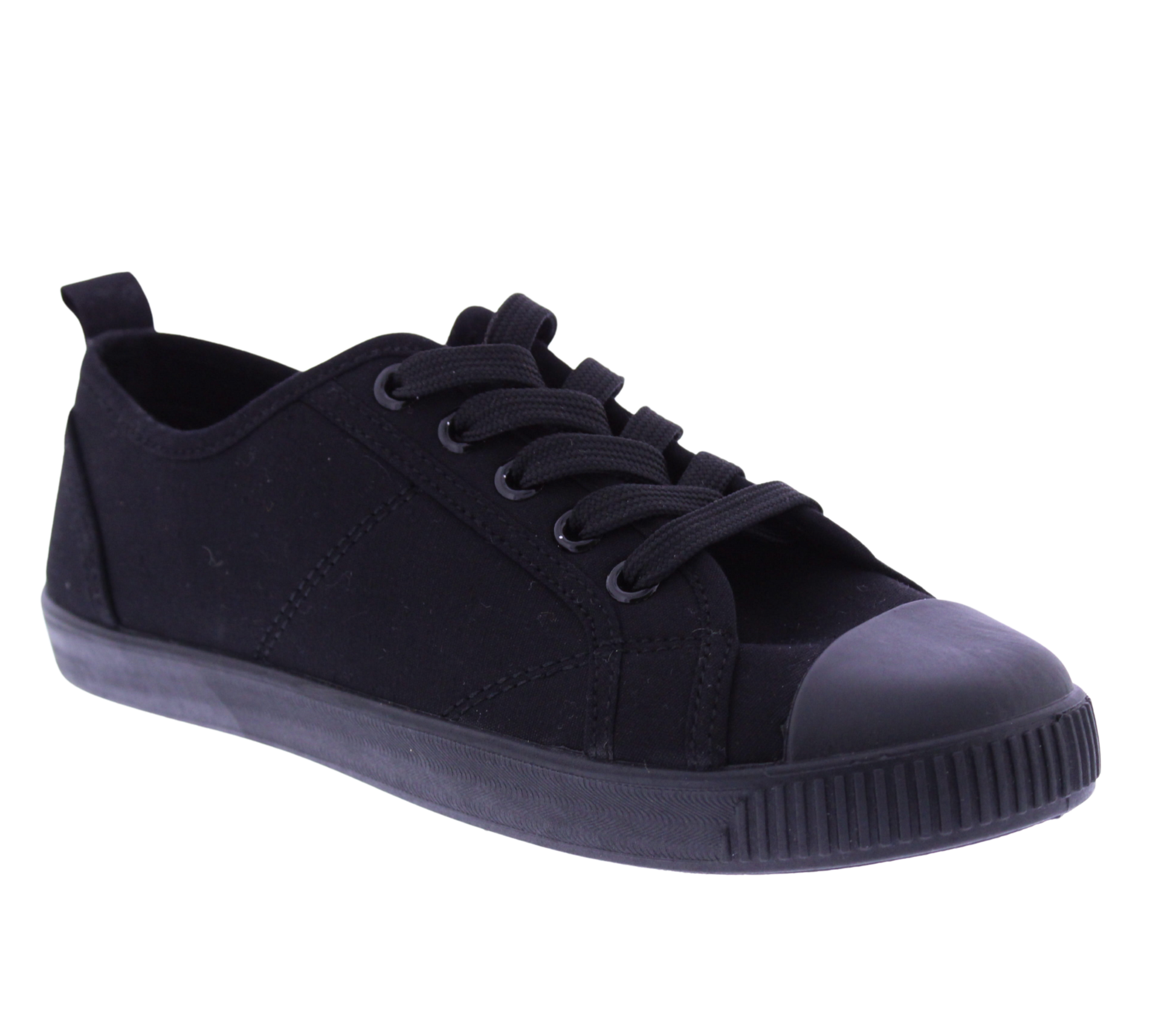 Women Fabric Lace Up Sneaker with Toe Cap