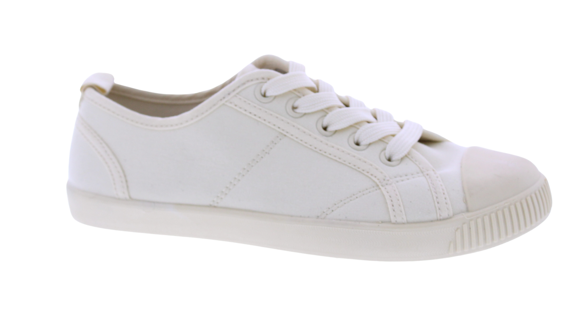 Women Fabric Lace Up Sneaker with Toe Cap