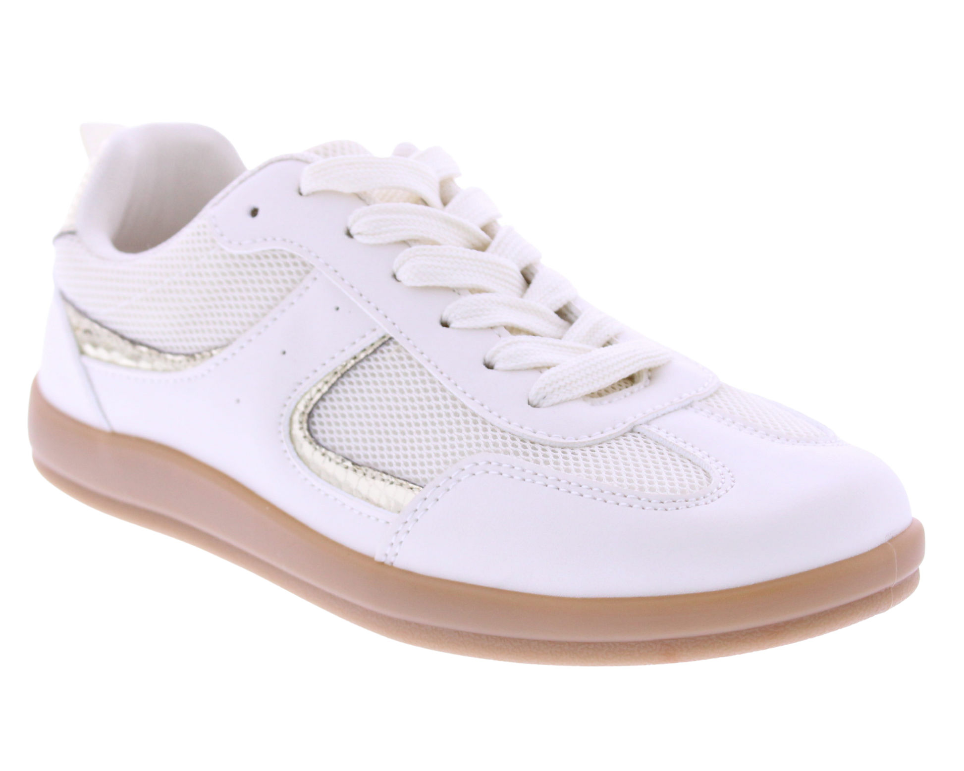 Women Mesh + Metallic Sneaker