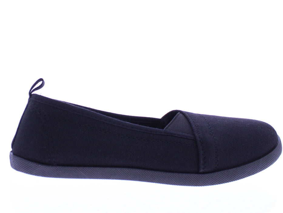 Women Canvas Slip On Sneaker with Elastic