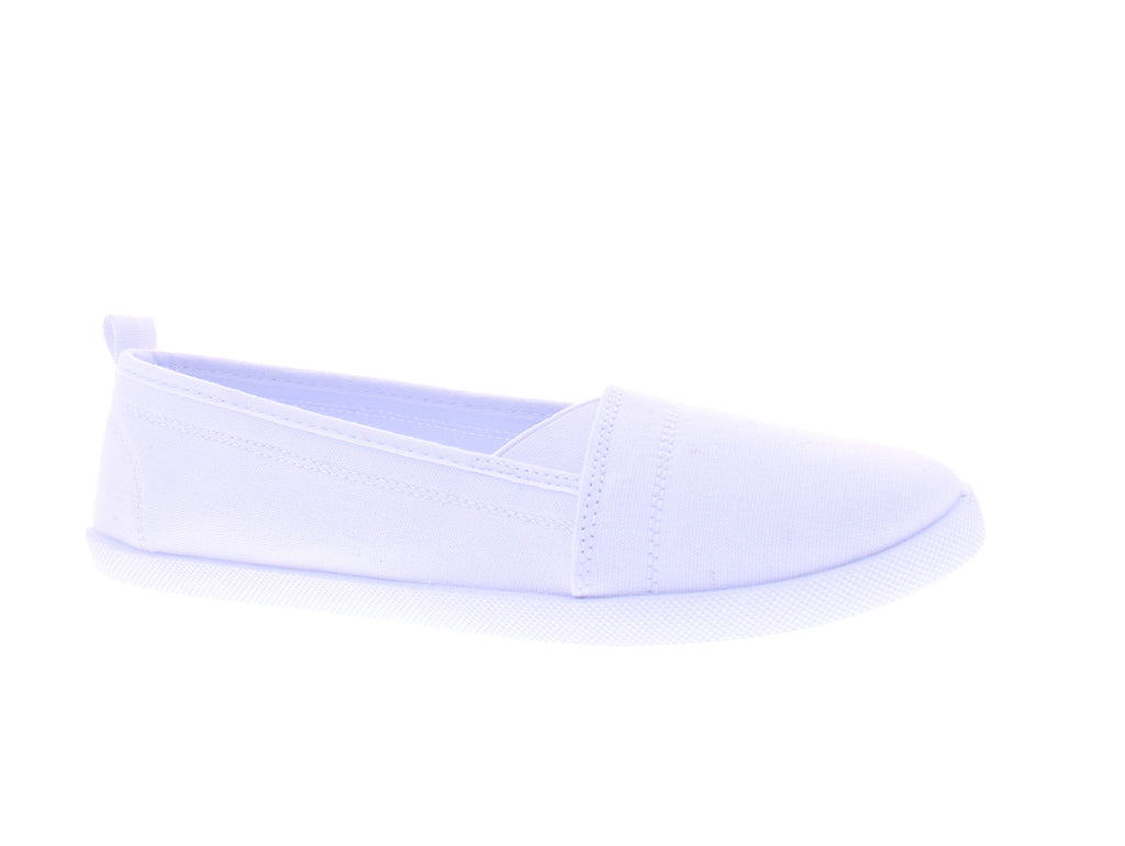 Women Canvas Slip On Sneaker with Elastic