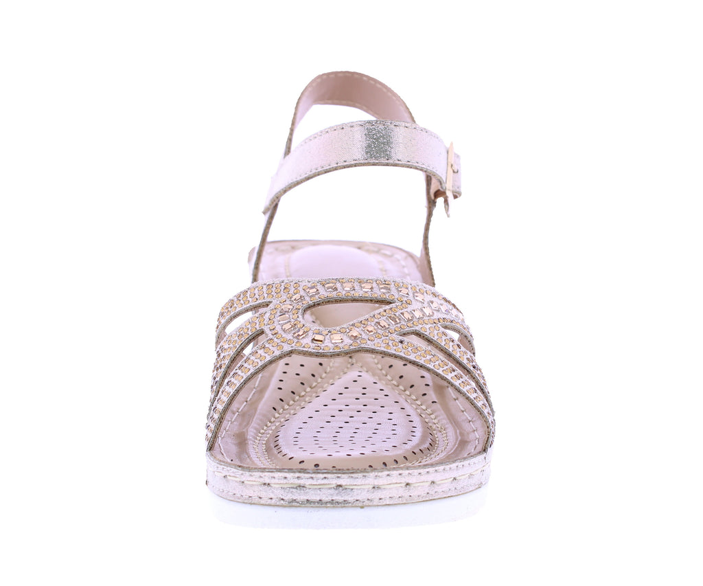 Women Rhinestone Platform Sandal