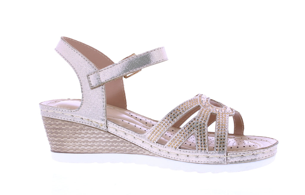 Women Rhinestone Platform Sandal