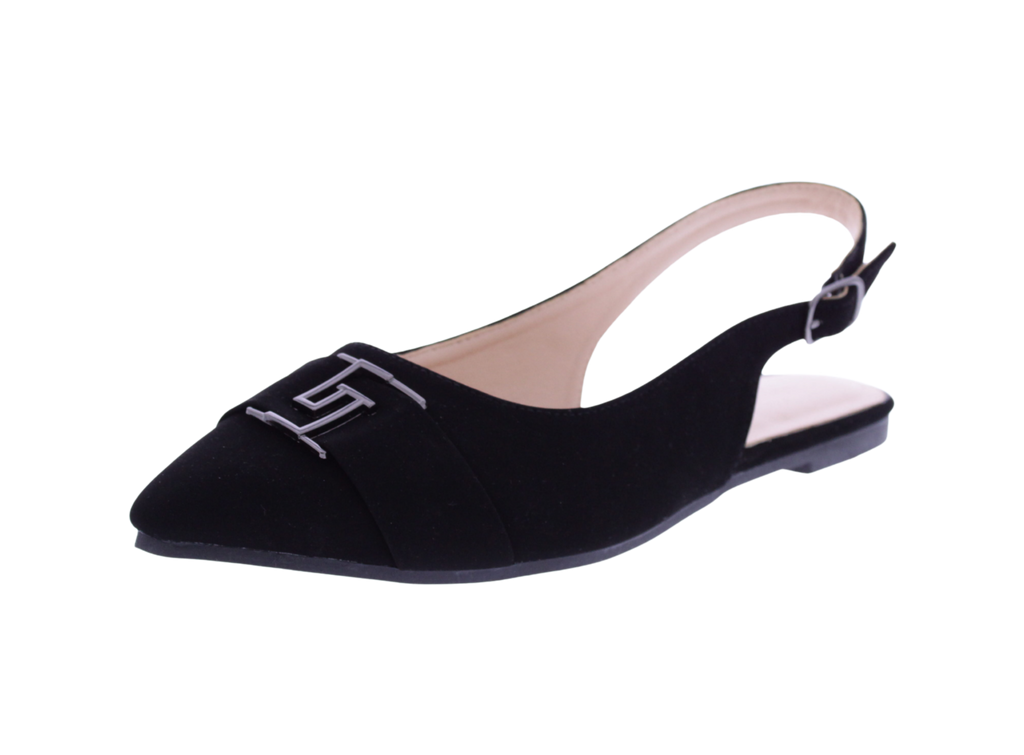 Women Suede Slingback Ballerina