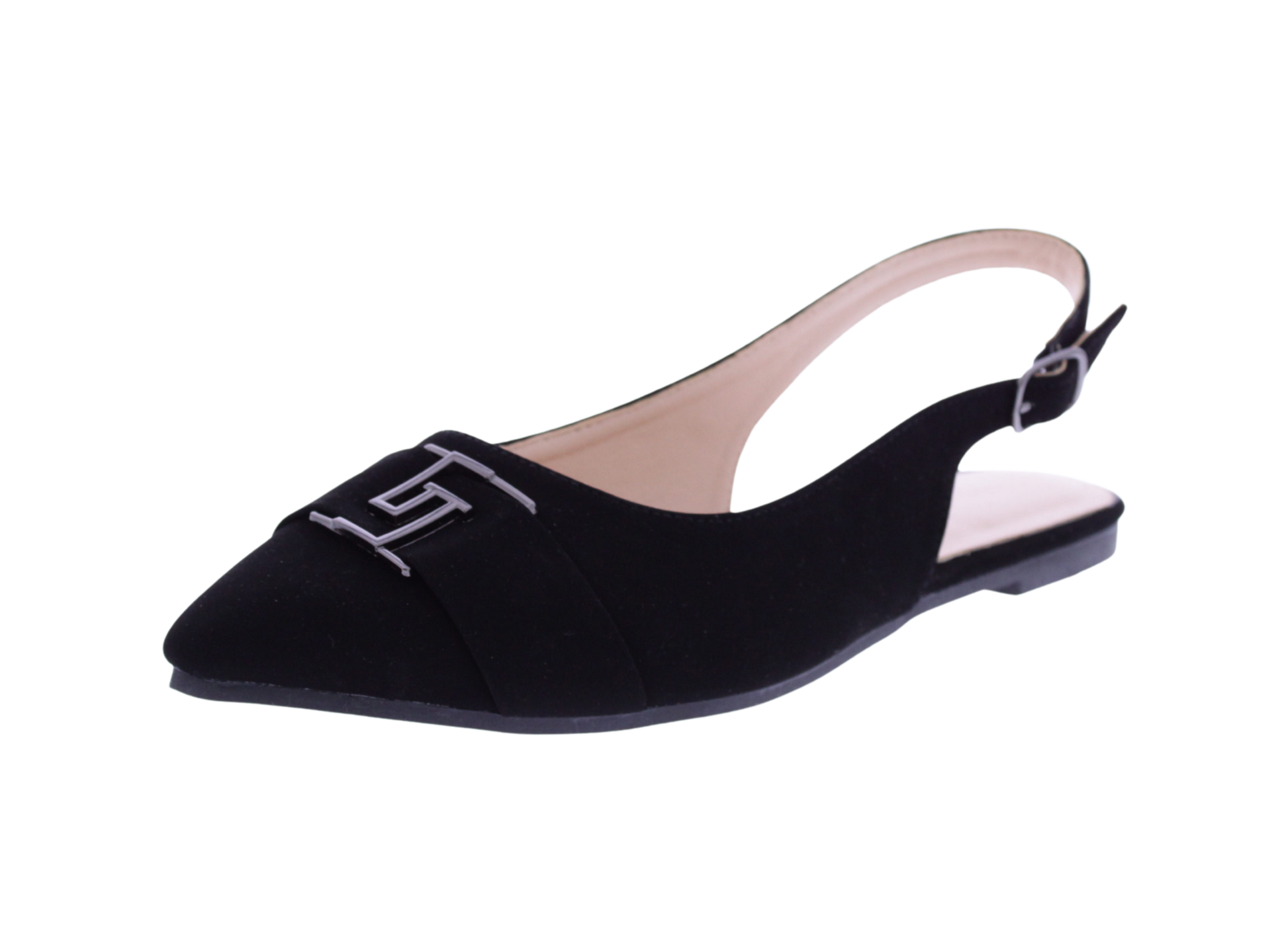 Women Suede Slingback Ballerina