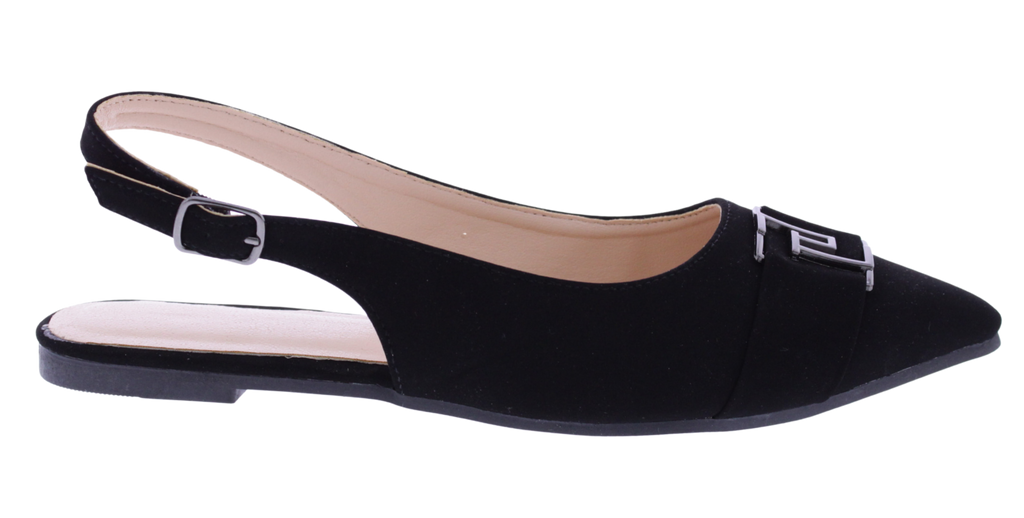 Women Suede Slingback Ballerina