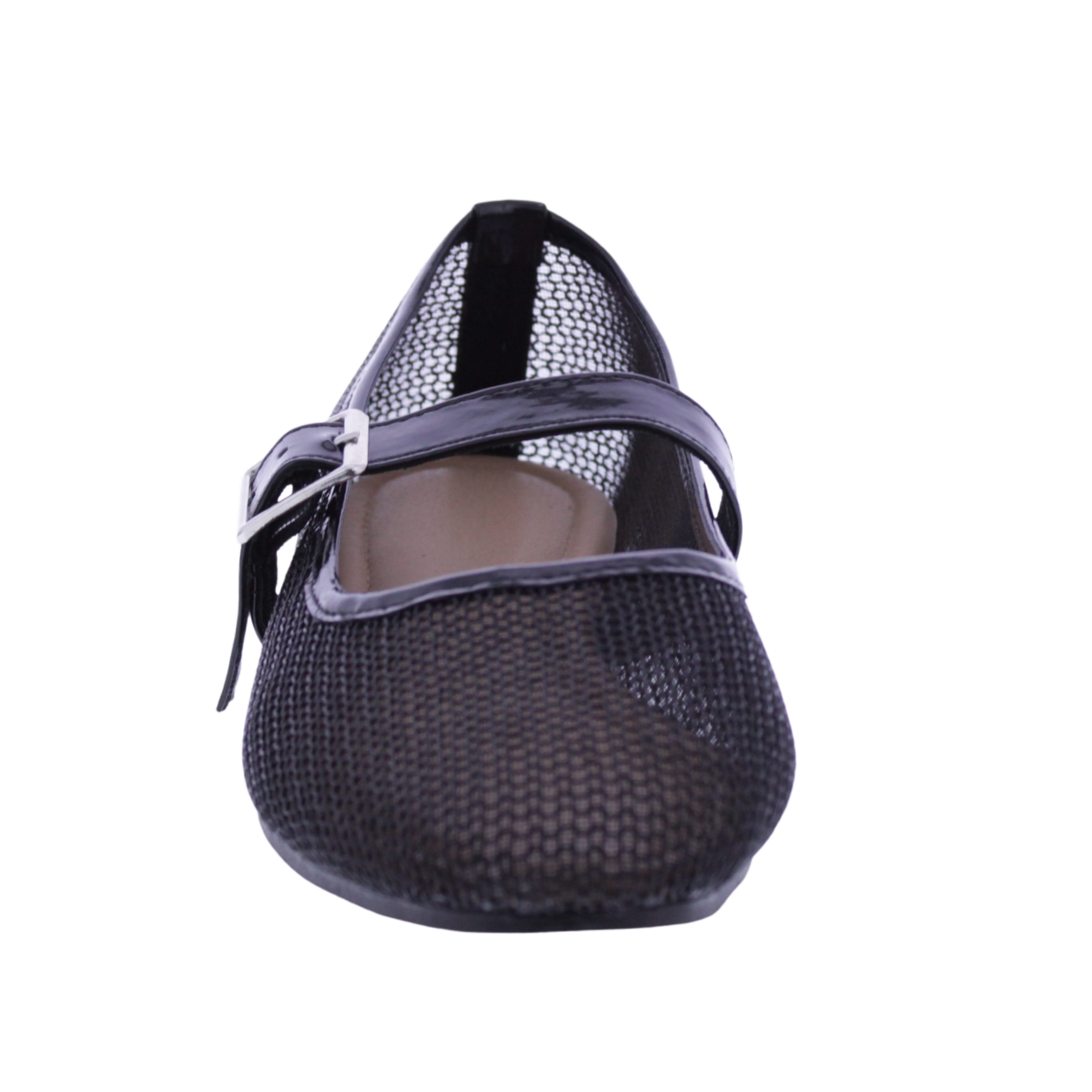 Women Metallic Mesh Mary Jane