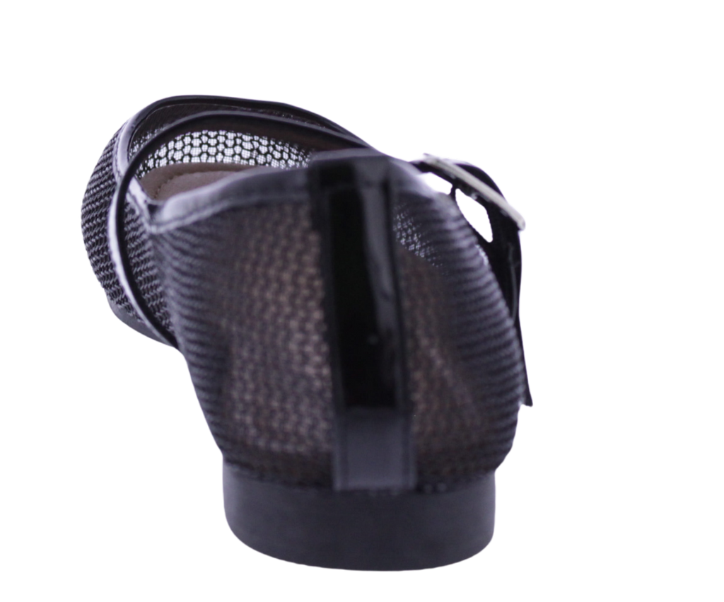 Women Metallic Mesh Mary Jane
