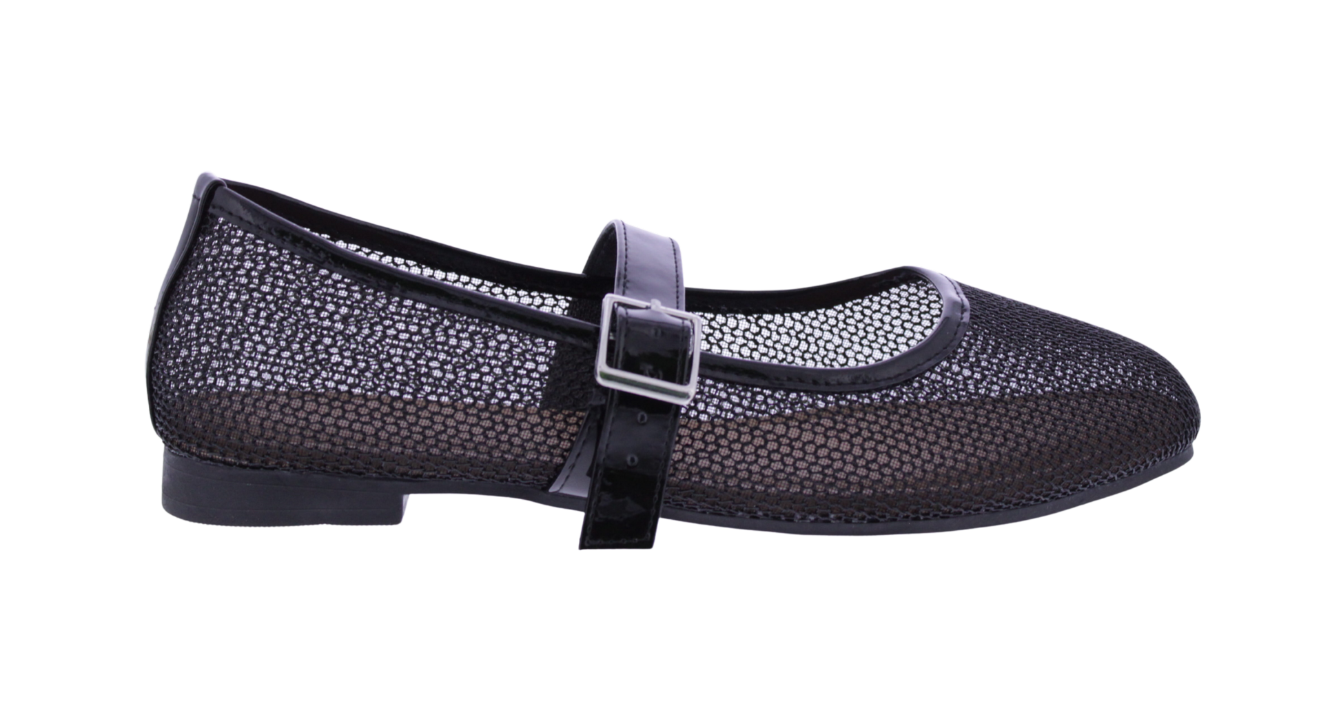 Women Metallic Mesh Mary Jane