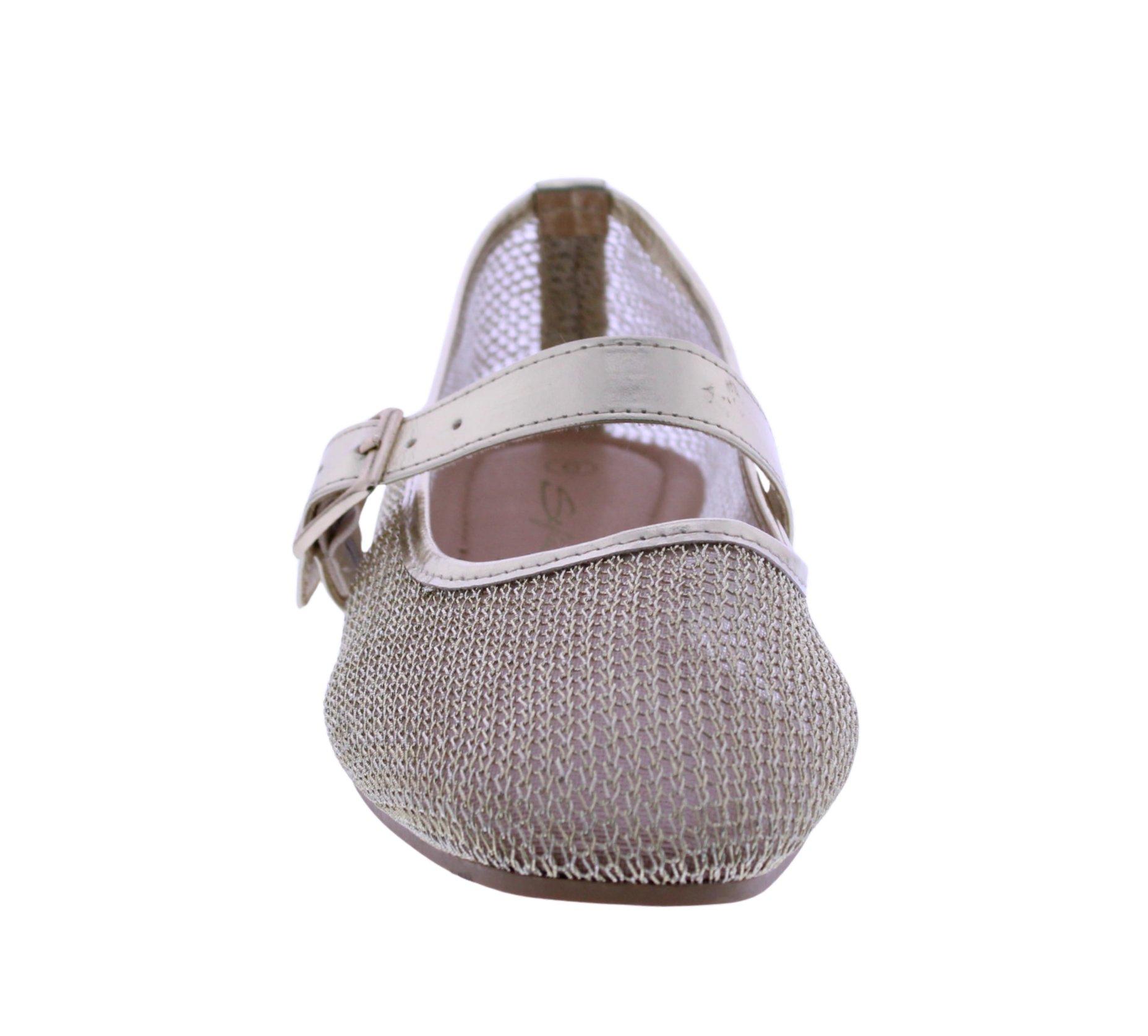 Women Metallic Mesh Mary Jane