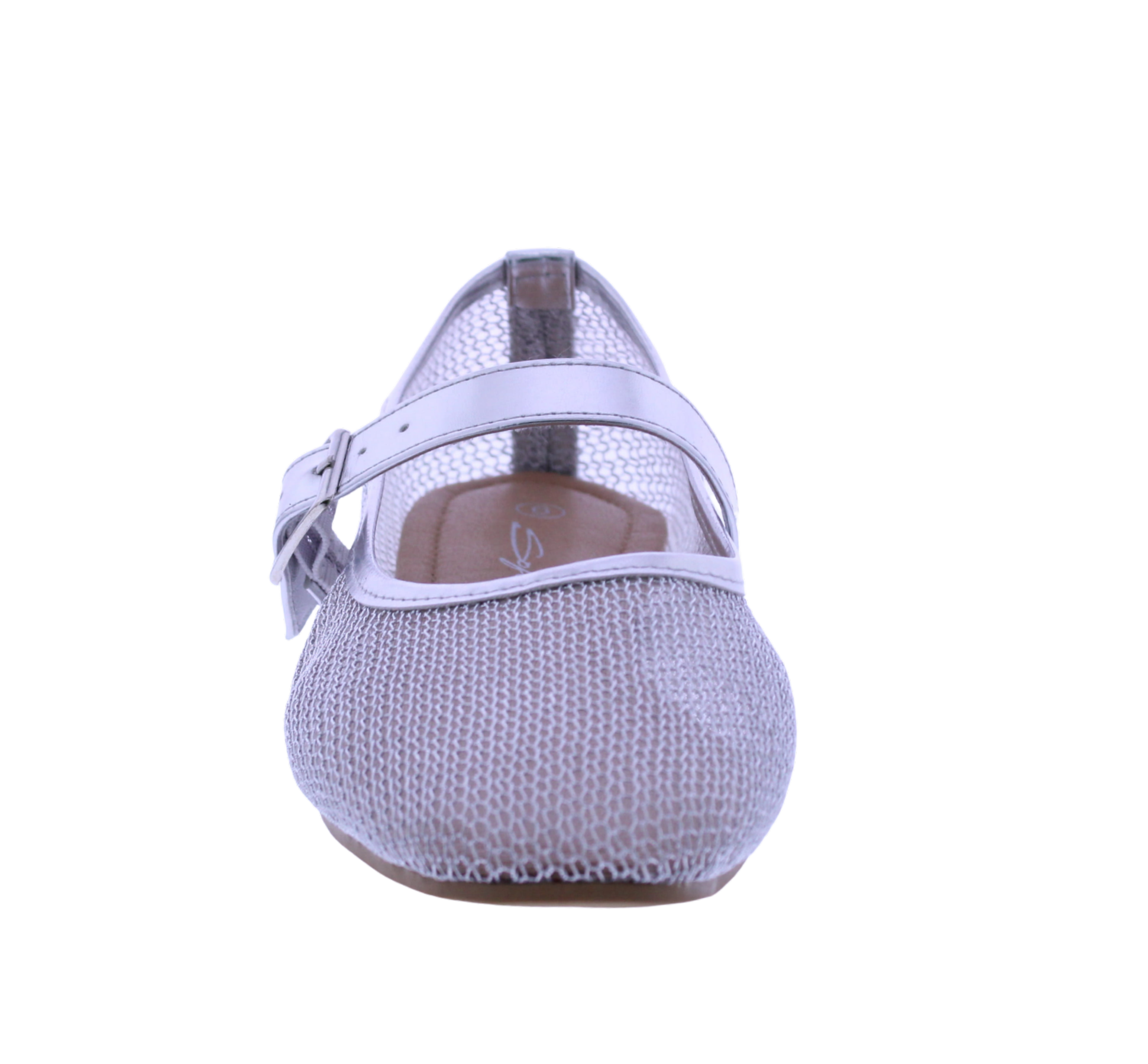 Women Metallic Mesh Mary Jane
