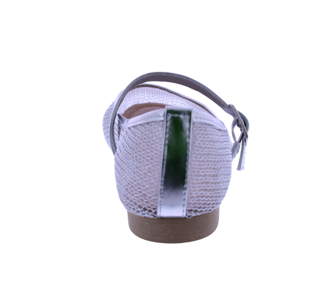 Women Metallic Mesh Mary Jane