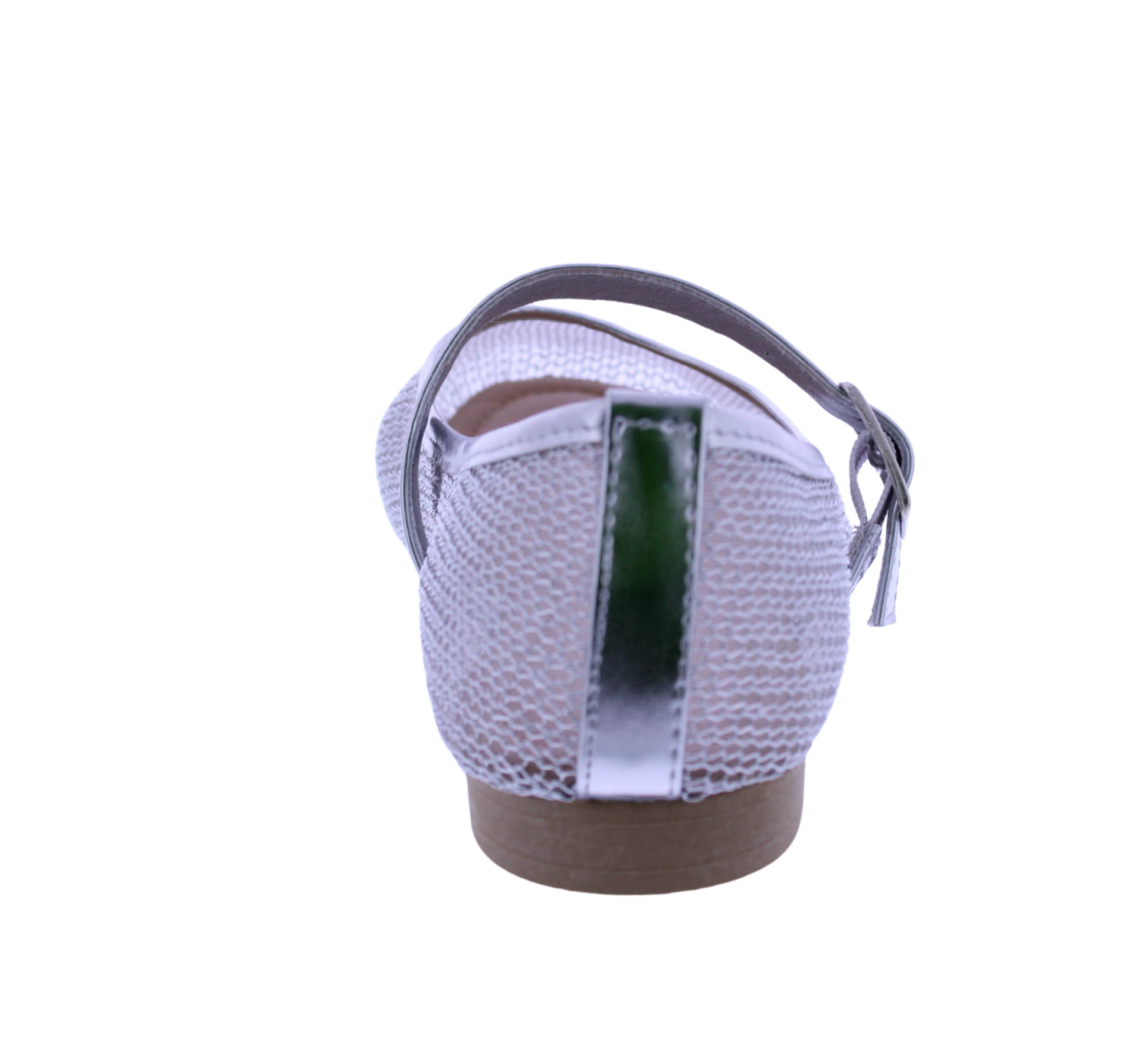 Women Metallic Mesh Mary Jane
