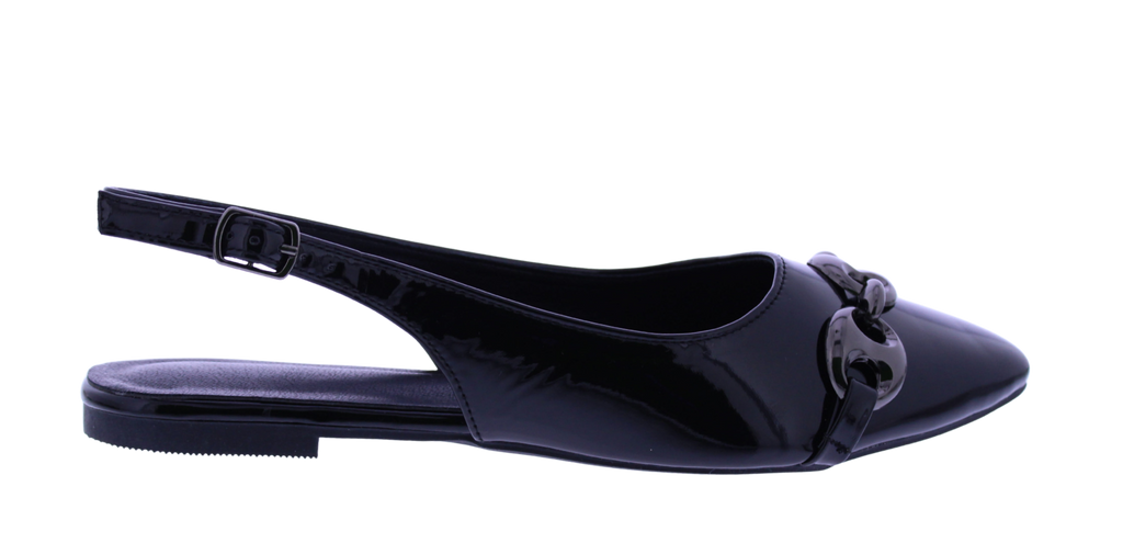 Women Patent Slingback Ballerina