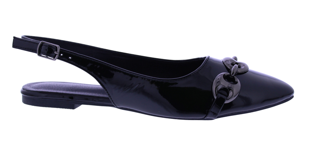 Women Patent Slingback Ballerina