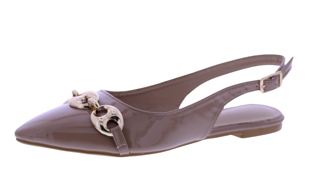 Women Patent Slingback Ballerina