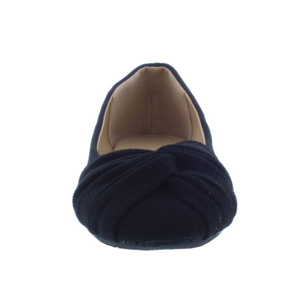 Women Ribbed Fabric Ballerina