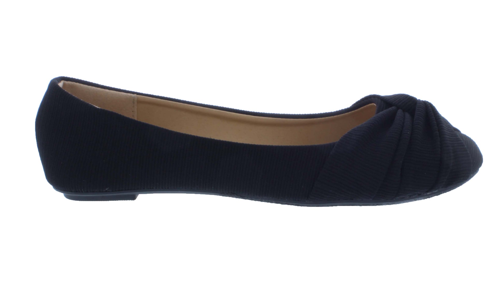 Women Ribbed Fabric Ballerina