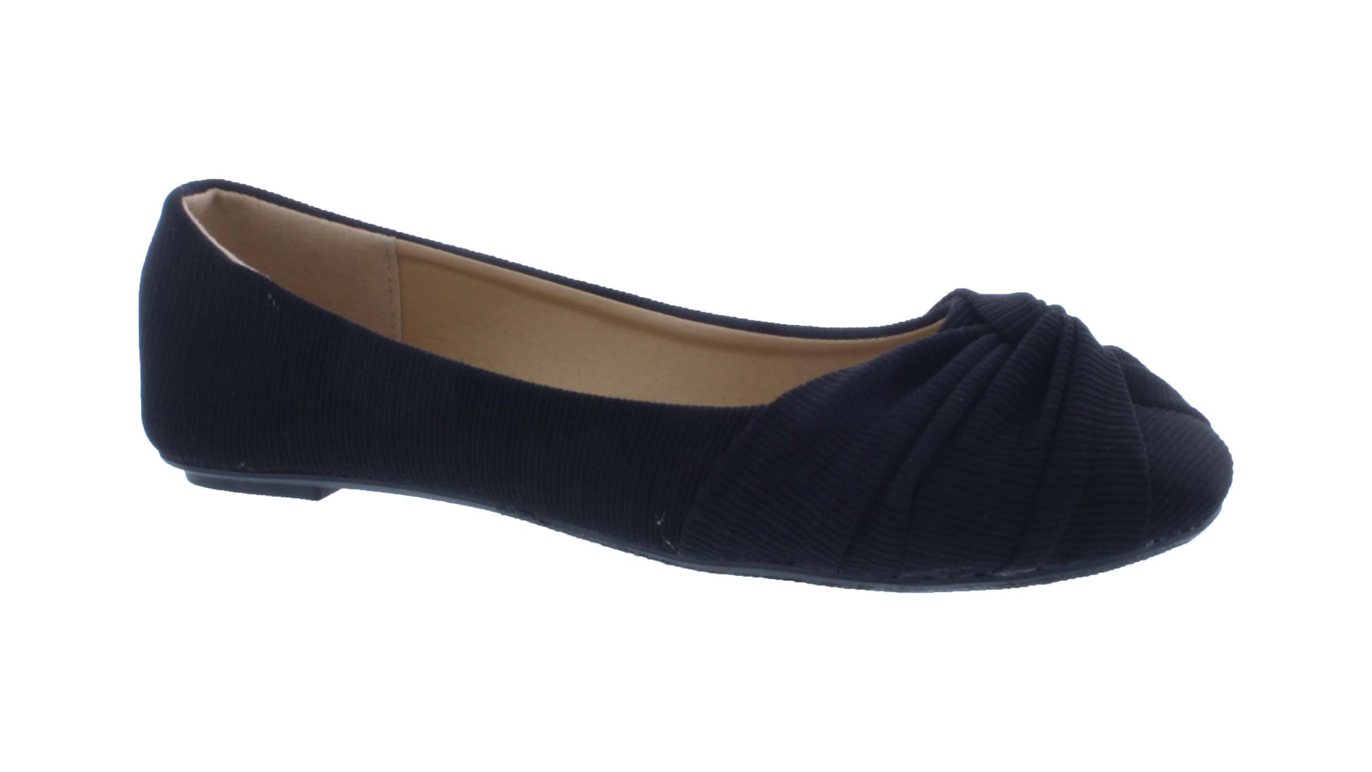 Women Ribbed Fabric Ballerina