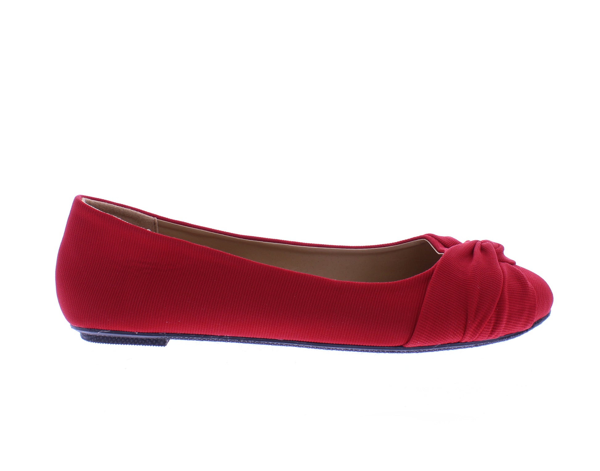 Women Ribbed Fabric Ballerina