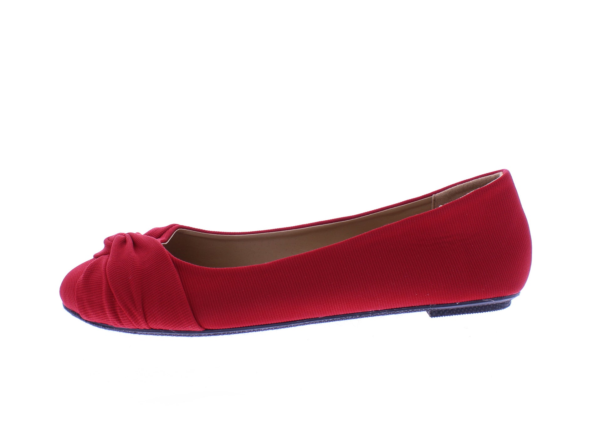 Women Fabric Rounded Tip Ballerina