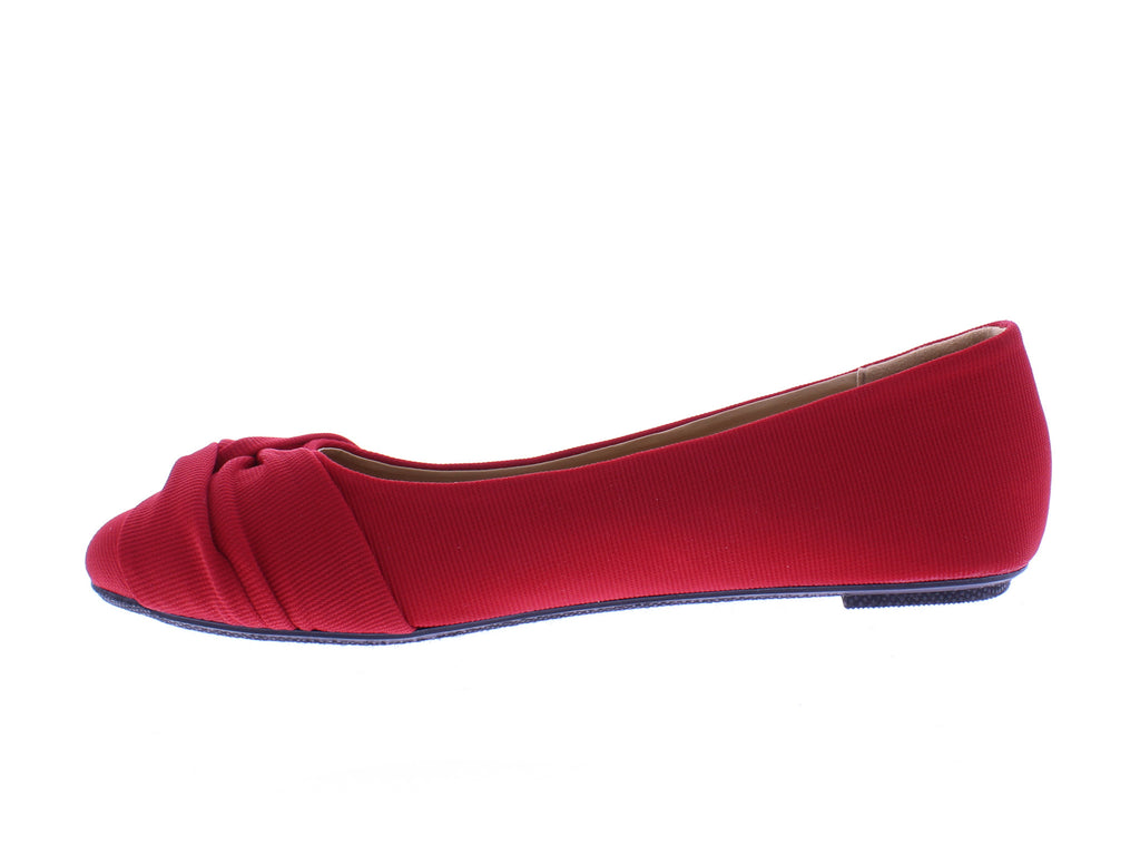 Women Ribbed Fabric Ballerina