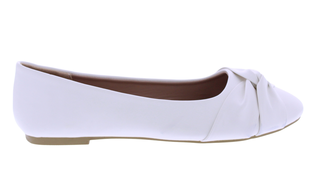 Women Ribbed Fabric Ballerina