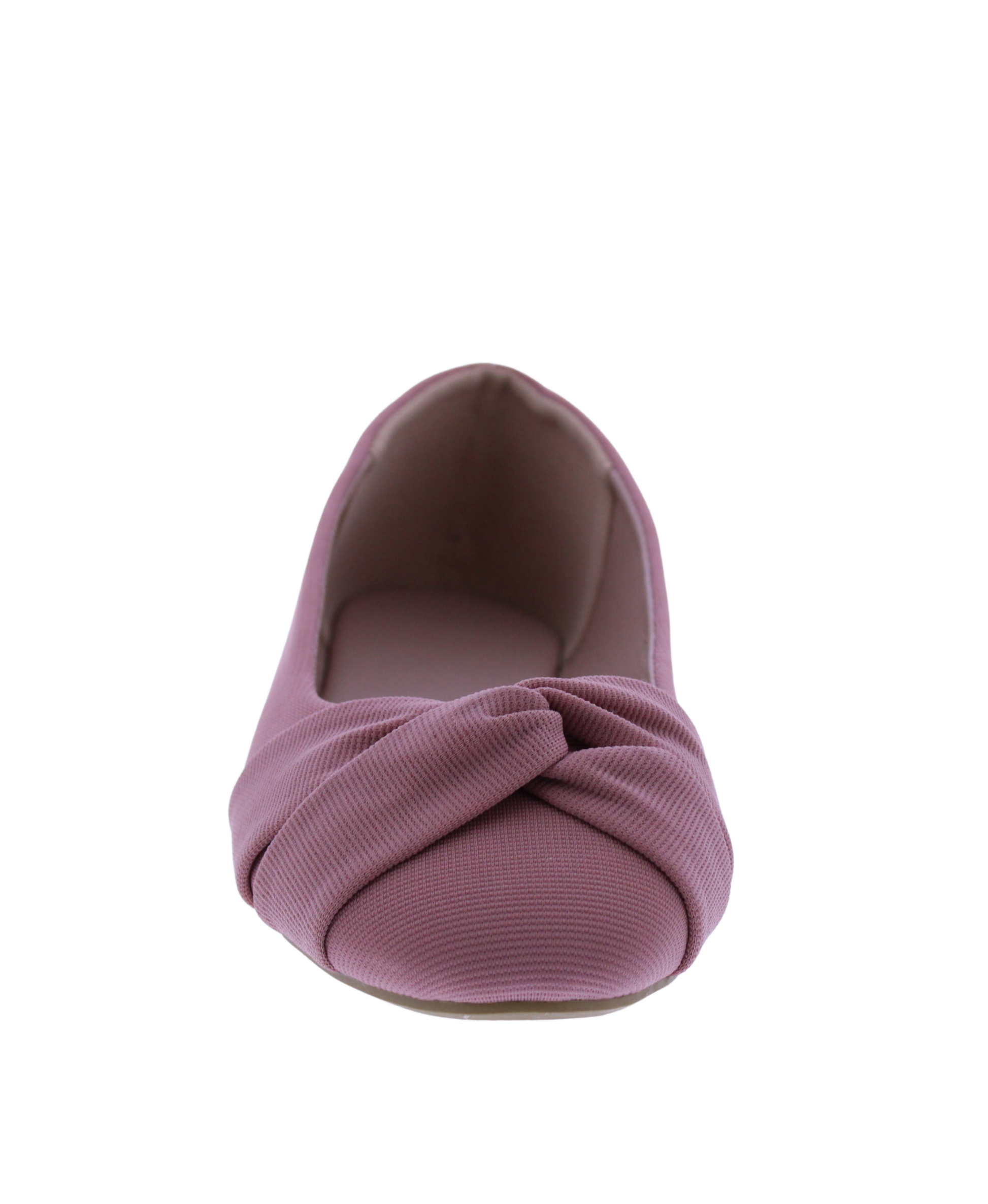 Women Ribbed Fabric Ballerina