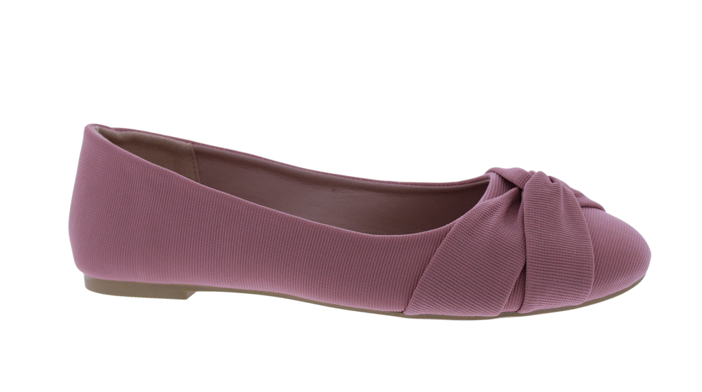 Women Ribbed Fabric Ballerina